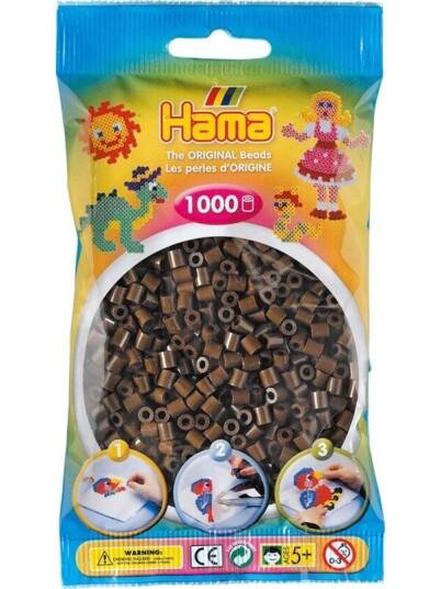 Hama Midi 5+ Ironing beads - Brun - 1000pcs
