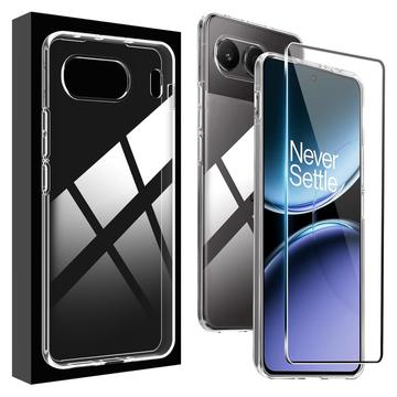Saii OnePlus Nord 4 2 i 1 TPU deksel / Beskyttelsesglass