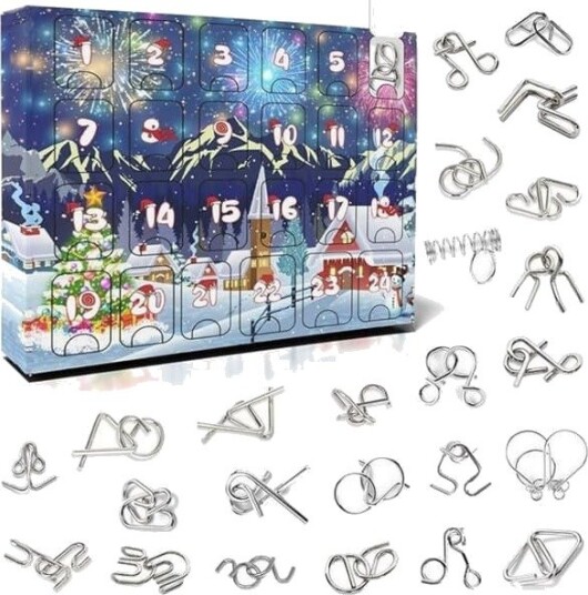 Adventskalender   Metallpuslespill   Hjernetrim Fidget Flerfarget
