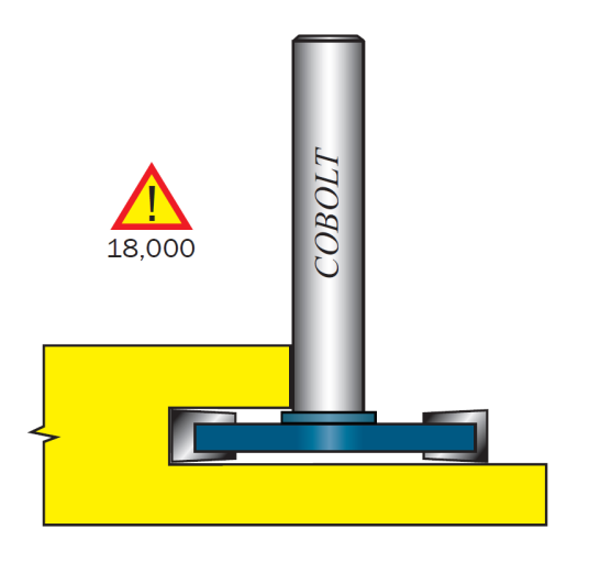 Cobolt 213-050 Skivenotfres 5 mm uten lager til elektroverktøy