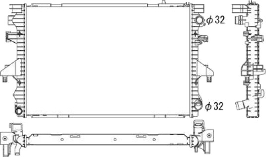 DIEDERICHS DCM3450 Radiator motorkjøling