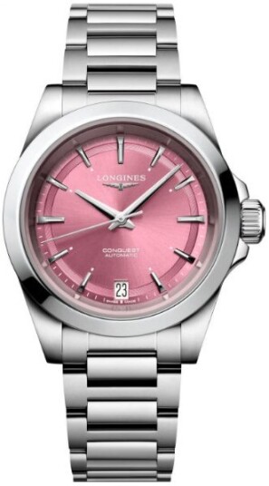 Longines Dameklokke L3.430.4.99.6 Conquest Rosa/Stål Ø34 mm