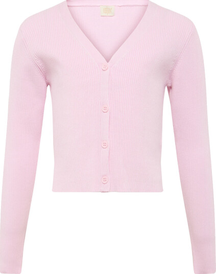 Creamie Cardigan Rib   Pink   128