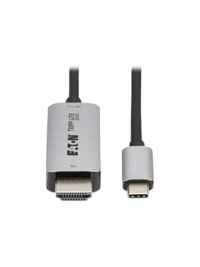 Eaton Tripp Lite Series USB C to HDMI Active Adapter Cable M/M 8K60 Hz 4K 144Hz HDR 4:4:4 HDCP 2.3 Black 3ft