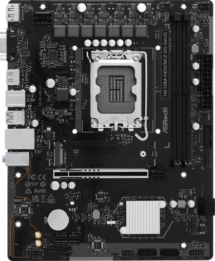 ASRock H610M H2/M.2+ Hovedkort Intel LGA 1700 MicroATX DDR5 Gen5 ASRock H610M H2/M.2+ Hovedkort Intel LGA 1700 MicroATX DDR5 Gen5