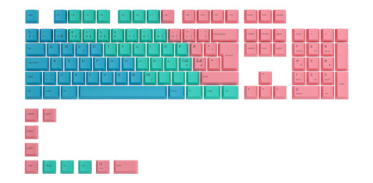 Glorious GPBT 115 PBT Nordisk Keycaps Grønn Glorious GPBT 115 PBT Nordisk Keycaps Grønn