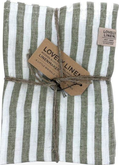 Lovely Linen Løper Misty i vasket lin Grønn