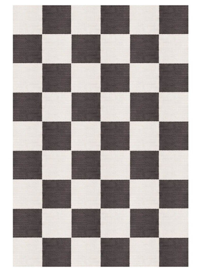 Layered Chess ullteppe Black and white, 200x300 cm