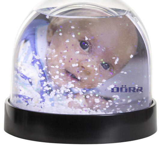 DÃRR Snow Globe Wide med snø og glitter Svart DÃRR Snow Globe Wide med snø og glitter Svart