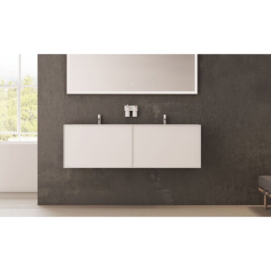 Copenhagen Bath Nexø 160 Servantskap 1600x400 cm med servant Hvit Matt Copenhagen Bath Nexø 160 Servantskap 1600x400 cm med servant Hvit Matt