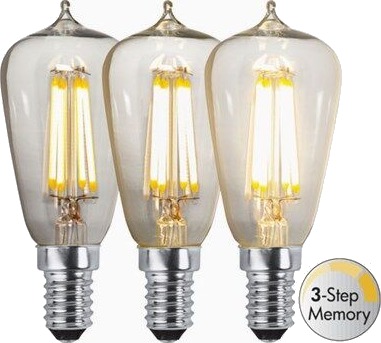 Star Trading Led-pære Mini Edison E14 3-trinns dim Star Trading Led-pære Mini Edison E14 3-trinns dim