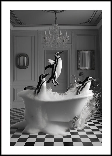 Penguin Party Poster Plakat / 40x50cm Penguin Party Poster Plakat / 40x50cm