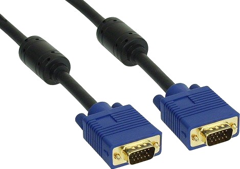 Inline 17723S 7 M Vga D Sub Vga D Sub Sort Gull Hankjønn/Hankjønn