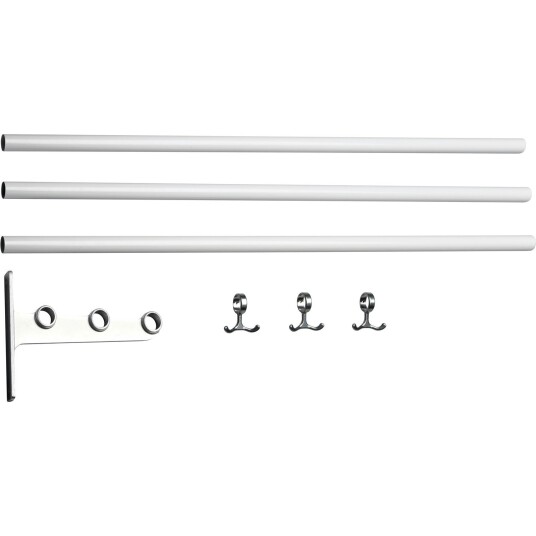 Essem Design Nostalgi Påbyggingsdel Til Hattehylle / Skohylle Aluminium / Hvit