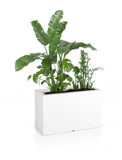 Selgro Design blomsterpotte MONUMO LUNGO MAXI Hvit