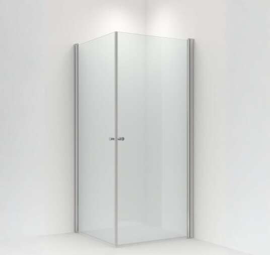 Vikingbad Brage Dusjhjørne Rett Sølv / 80x80cm