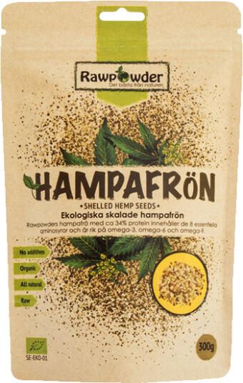 Økologiske Avskallede Hampfrø 300 g