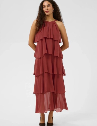 Cream Cramaya Dress Burgundy 38 Cream Cramaya Dress Burgundy 38