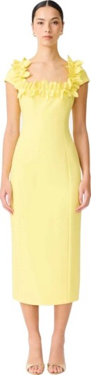 Elliatt Cara midi dress L gul dame Elliatt Cara midi dress L gul dame