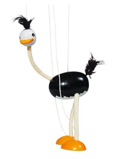 Goki Wooden Marionette Ostrich Goki Wooden Marionette Ostrich