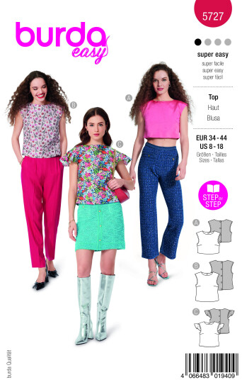 Burda 5727 Topp Eur: 34 44 Us: 8 18 Burda 5727 Topp Eur: 34 44 Us: 8 18