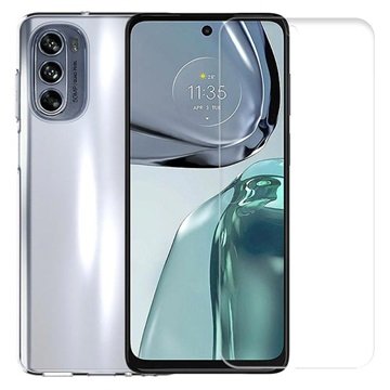 Saii 2 i 1 Motorola Moto G62 5G TPU deksel / Beskyttelsesglass
