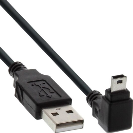 Inline 34210 1 M Usb A Mini Usb B Usb 2.0 Hankjønn/Hankjønn Sort