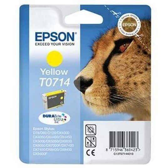 Epson Originale Blekkpatroner Epson T0714 Gul Epson Originale Blekkpatroner Epson T0714 Gul