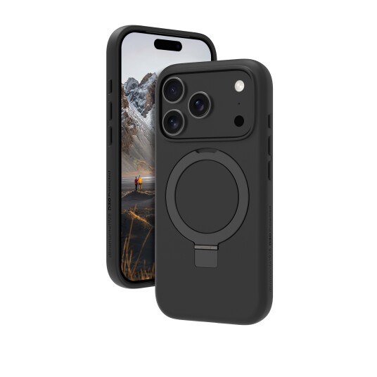 Dbramante1928 Iceland Ultra D3O MagSafe Kickstand deksel for iPhone 17 Pro   Svart