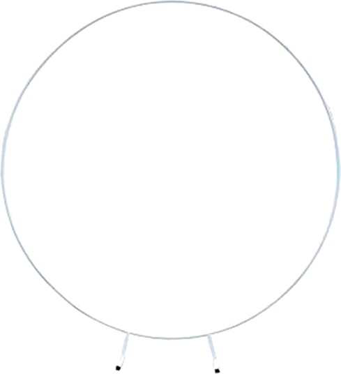 Catsson Int Group LTD Hvit Dekorasjonsstativ Rund - 200 cm
