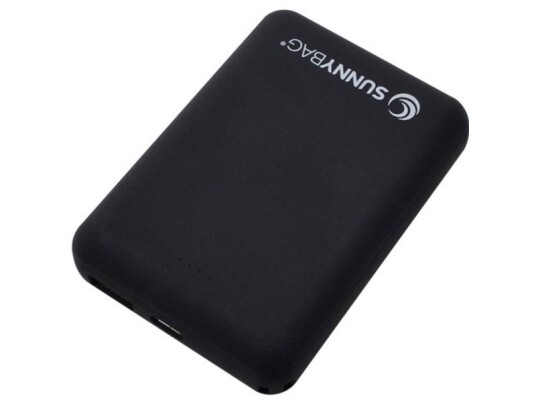 Sunnybag Compact10000 Powerbank 10000 Mah Litium Sort Statusvisning