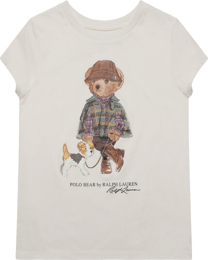 Ralph Lauren Kids 26/1 Jersey Knt T Shirt   Cream   129 130