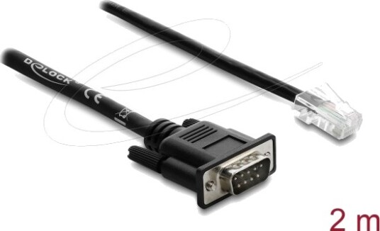 Delock 64296 2 M Cat5e Db 9 Rj 45 Svart