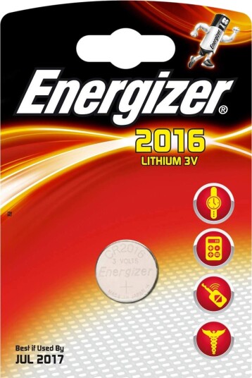 ENERGIZER Batteri CR2016 Lithium 1-pk