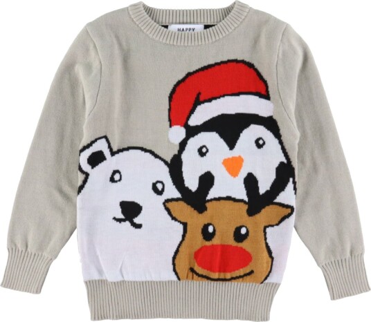 Jule Sweaters Genser Julegenseren Animals Jule Sweater 7 8 år 122 128 Genser Beige