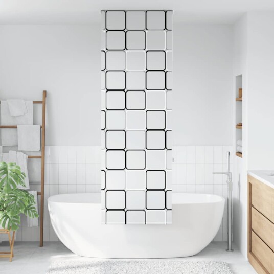 Dusjrullgardin 60x240 cm Stoff Bredde 56 cm Dusjrullgardin 60x240 cm Stoff Bredde 56 cm