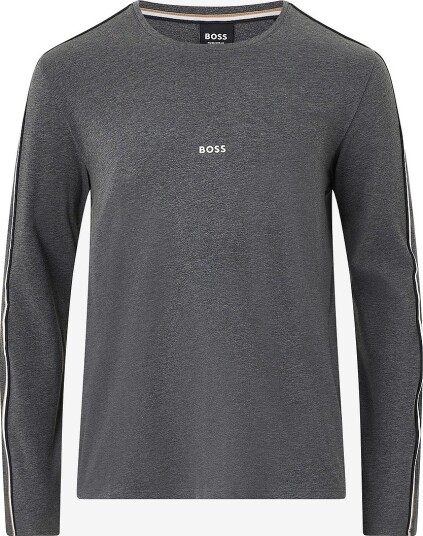BOSS T skjorte Unique Ls shirt Grå