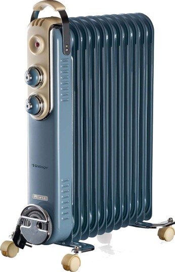 Ariete Vintage Oljeradiator 2500W 11 ribber Bl?? Ariete Vintage Oljeradiator 2500W 11 ribber Bl??