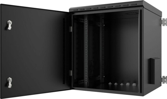 Lanview By Logon Rack Skap 60 X 60 Veggmonterbar Svart Ral 9005 12U 19" Lanview By Logon Rack Skap 60 X 60 Veggmonterbar Svart Ral 9005 12U 19"