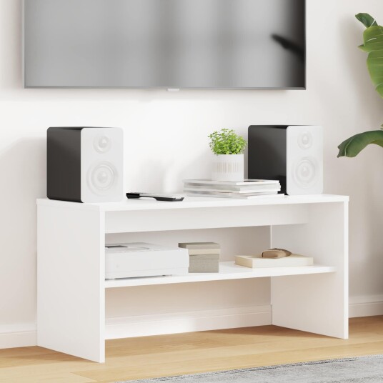 vidaXL TV skap 80 x 35 x 40 cm Hvit Konstruert tre