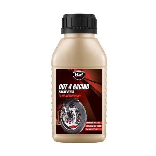 Bremsevæske K2 DOT4 Racing 250ml Bremsevæske K2 DOT4 Racing 250ml