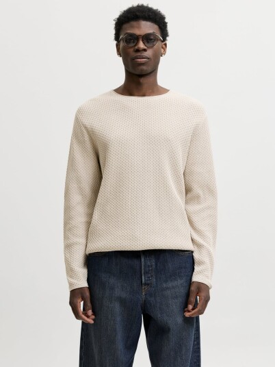 Jack and Jones Mason Knit Crew Neck Grå S