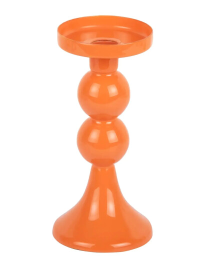 present time Candle Holder Funky Medium   Orange   H 20CM