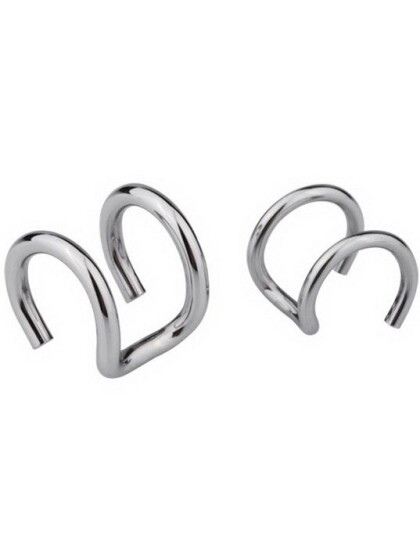 Double Lined Ear Cuff Sølv 1,2x6 mm