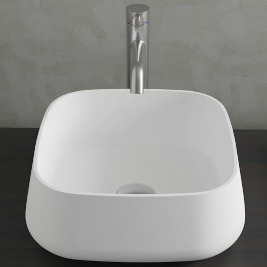 Scandtap Bathroom Concepts Solid S3 380x380 mm, Hvit Matt