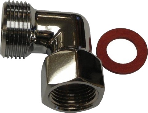 Overgang albu forkromet 3/4x1/2" np/mf