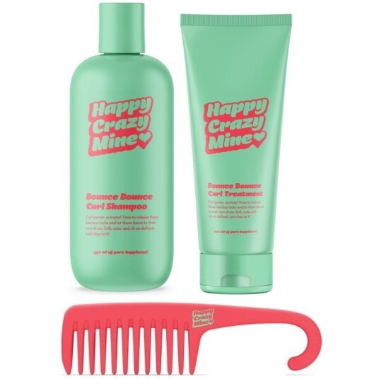 Happy Crazy Mine Bounce Bounce Curl Shampoo 350 ml + Treatment 200 ml Happy Crazy Mine Bounce Bounce Curl Shampoo 350 ml + Treatment 200 ml