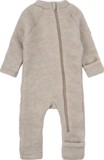 Mikk-Line Ull Heldrakt Merino Melange Offwhite 98 for Barn Mikk-Line Ull Heldrakt Merino Melange Offwhite 98 for Barn