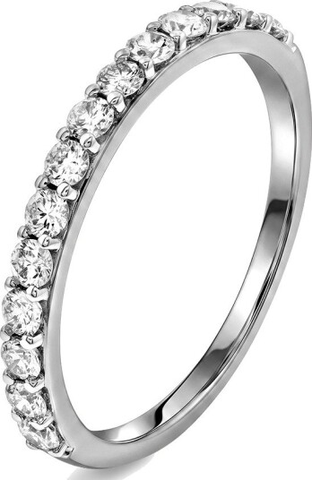 By Gullfunn Carina rekkering i 375 hvitt gull med 0,43 ct WP1 størrelse Ny Clara rekkering 0,43 ct WP1 Str. 50