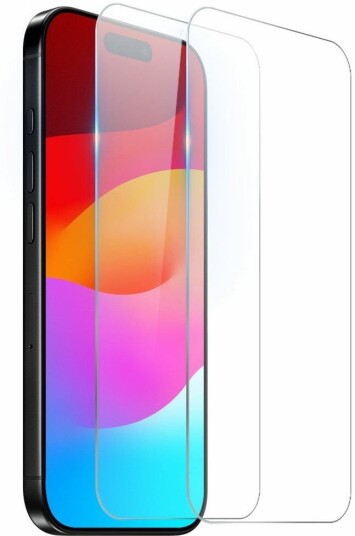 NORTHJO iPhone 17 Pro Skjermbeskytter Herdet Glass 0,3 mm 2 stk.